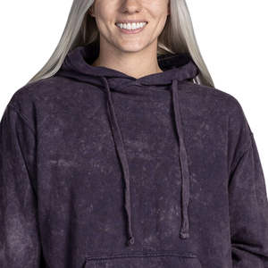 Sudadera con Capucha Oversize de Moda con Lavado Ácido para Mujer, Estilo Vintage, Manga Larga, Atuendo de Invierno para Mujer - Product Image 4