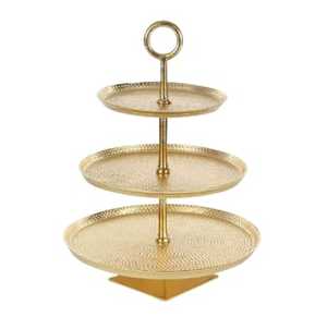 Elegant Metal Pedestal Fruit Bowl Leaf Style Decorative Serving Tray Centerpiece <b>Stand</b> for Dining Table Wedding Decor - Product Image 2