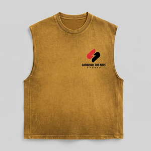 Camiseta Deportiva de Algodón para Hombre, sin Mangas, para Gimnasio, Ejercicio, Tejida, Ligera, Transpirable, Ropa Deportiva - Product Image 3