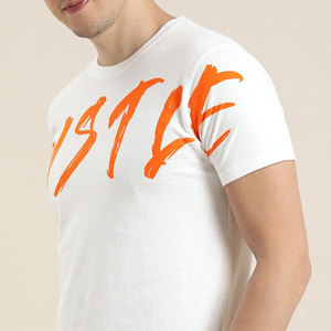 Service OEM, t-shirts à col rond pour hommes imprimés par sublimation personnalisée, t-shirt en coton épais et lourd avec sublimation intégrale pour hommes - Product Image 5