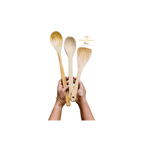 Cuchara de Bambú Duradera, Cuchara de Madera Ecológica Natural, Vajilla Reutilizable para Sopa, Postre, Café - Product Image 5