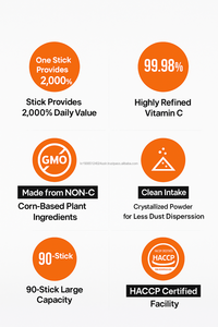 Vitamina C en polvo 2000mg Soporte inmunológico de alta resistencia Suplemento diario 90 sobres - Product Image 2