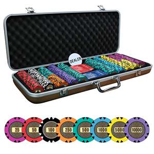 Gold Bullion 40mm 14g Clay Poker Chipset 300/500 Pcs with <b>Tray</b> High Quality Set for Professional Players - Product Image 3