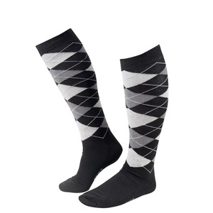 Custom Wholesale 100% Cotton Breathable Eco-Friendly Knee High Horse Riding <b>Socks</b> for Men Cuff Bottom Printing Autumn Season - Product Image 5