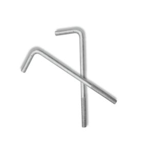 Perno de Anclaje en Forma de L de Alta Calidad, Galvanizado, 22 mm x 500 mm, Rosca Métrica |   Herramientas de Concreto de Grado 8.8 para la Industria General de Alta Resistencia - Product Image 5
