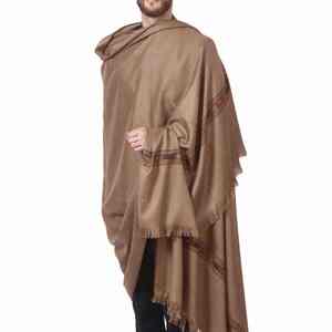 Châle en laine pour homme, doux, blanc, traditionnel, drapé, pour l'hiver, chaud, léger, OEM - Product Image 6