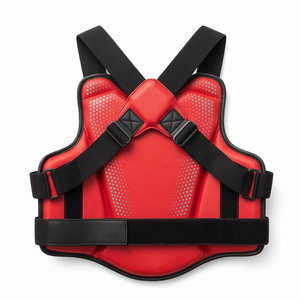 Protège-poitrine de boxe professionnel en mousse haute densité, protection des côtes, pour Sanda, Karaté, arts martiaux, entraînement, combat, protection corporelle en PU - Product Image 2