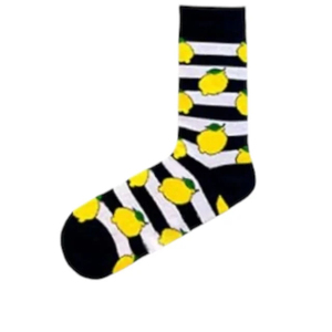 Chaussettes mi-mollet unisexes de haute qualité en Spandex/Coton, respirantes, écologiques, tricotées, motif géométrique, design anime joyeux - Product Image 6