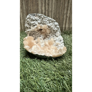 Premium Stilbite on White Heulandite <b>Crystal</b> <b>Cluster</b> for Home Decor Mineral Collection and Gift Use - Product Image 3