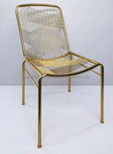 Chaises en métal de salle à manger, salon et hôtels - Product Image 2