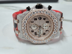 Montre en diamant Moissanite tendance la plus vendue pour des vacances romantiques et des dîners de luxe, disponible au prix d'usine - Product Image 3