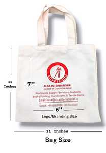 Sac fourre-tout en coton imprimé réutilisable et écologique pour les courses et l'emballage de détail – Vente en gros - Product Image 4