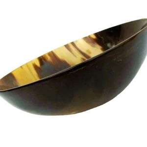 Handcrafted Buffalo Horn <b>Serving</b> Bowl with Animal Style <b>Spoon</b> – Polished Natural Decor Set - Product Image 5