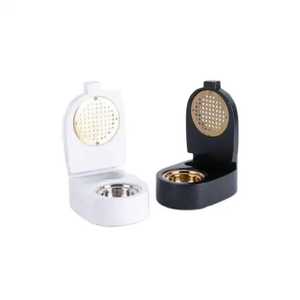 Quemador de incienso cónico de madera con anillo superior de latón, soporte para incienso árabe Bakhoor, base de madera cónica para aromas de mesa - Product Image 3