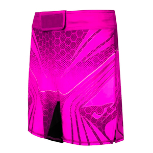 Pink Front Logo MMA Fighting <b>Shorts</b> Breathable Lightweight Grappling Wear OEM for Men - Product Image 3
