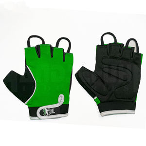 Gants de musculation professionnels Vivid Greens avec rembourrage amélioré de la paume |   Poignée antidérapante de qualité supérieure pour un équipement de musculation ultime - Product Image 1