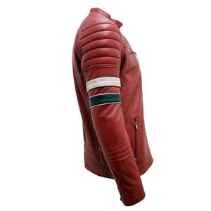 <b>Men</b> Classic Leather <b>Jacket</b> Premium Soft Full Zip Comfortable Casual Durable Regular Fit Winter Quick Dry Breathable Fashion - Product Image 4