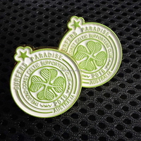 Badges métalliques vintage personnalisés à faible MOQ avec épingle de sûreté et paillettes, épingles de revers promotionnelles écologiques imprimées en sérigraphie