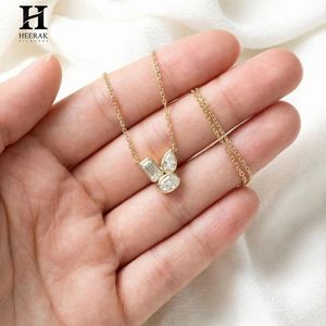 Pendentif en diamant certifié IGI/GIA, multi-formes, collier en or 18 carats – Fabricant de bijoux sur mesure - Product Image 5