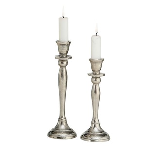 Porte-bougies coniques en métal gravé de luxe, argentés, pour décoration intérieure ou centre de table de mariage, en promotion - Product Image 4