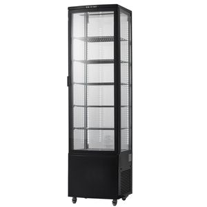 Vetrina Refrigerata Commerciale Grande da 278L (9.8 Cu.Ft.) con Illuminazione a LED, Congelatore e Frigorifero a 5 Ripiani per Pasticceria - Product Image 1