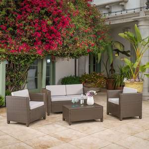 4PC Set di mobili da giardino esterni durevole ed elegante collezione PUERTA - Product Image 5