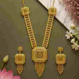 Joyería al por mayor de latón chapado en oro de 14K, 18K, 24K, conjunto de joyería larga turca con diseño tradicional, joyería nupcial rellena de oro, Oro Joyería - Product Image 3