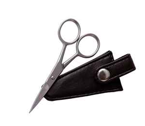 Las Mejores Tijeras para Barba y Bigote, Tijeras Pequeñas y Afiladas para Recortar el Vello Facial y de la Nariz, en Estuche de Cuero Natural, Tijeras Ecológicas - Product Image 4