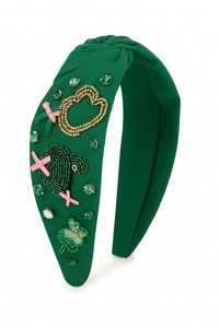 Diadema Patriótica con Nudo, Bandera Azul de EE. UU., Diadema con Cuentas, Diadema con Nudo de Pedrería para el 4 de Julio, Fuegos Artificiales, para Mujeres y Niñas 2026 - Product Image 5