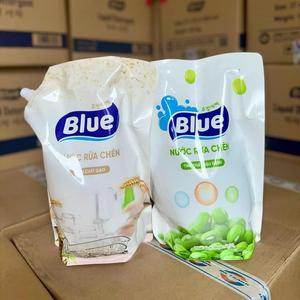 High Quality 2.1L Eco-Friendly Green <b>Bean</b> Dishwashing Liquid Detergent Disposable <b>Bag</b> with Spout from VietNam - Product Image 1