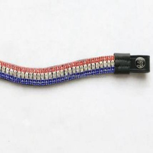 Banda de cejas de caballo de cuero con forma de onda de cuero de silla gruesa diseñada con cristales multicolores de lujo de 3 filas banda de cejas Bling - Product Image 3