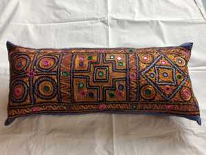 Vintage Antique Embroidered 100% Cotton Rectangular Pillowcase Colorful Folk Pattern Envelop Home Decor Throw <b>Cover</b> <b>Sofa</b> Chair - Product Image 3
