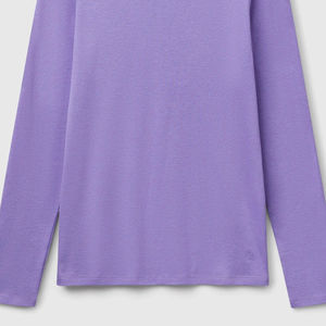 Nueva Llegada, Camiseta de Manga Larga 100% Algodón para Mujer, Talla Grande, Estampado Personalizado, Ropa Urbana de Alta Calidad, Secado Rápido, Antiarrugas - Product Image 5