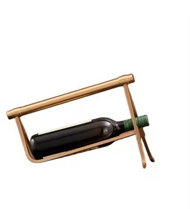 Estante Metálico para Botellas de Vino con Forma de Botella, Soporte para 5 Botellas, No Plegable, Multifuncional, Moderno, para Exhibición y Almacenamiento en el Hogar, Bar o Cocina - Product Image 5