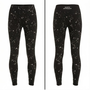 Leggings de Yoga Largos para Mujer North Approach, Cintura Alta, Estampado de Constelaciones, Spandex, Poliéster, Elásticos en Cuatro Direcciones - Product Image 1