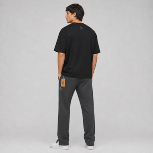 Wholesale High Quality Custom DTF Printed Logo Casual Canvas Men's Sweatpants 100% Cotton Baggy Fit Solid Color Custom Washed - Product Image 6