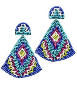 Artisanat avec passion perlé broderie arc balancent boucle d'oreille conçue pour mignon bijoux de luxe Look par Hiba Enterprises - Product Image 5