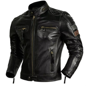 Chaquetas de cuero para hombre de alta calidad del fabricante, última moda, hechas a medida, precio de fábrica para chaquetas de cuero para hombre. - Product Image 6