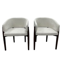 Chaises de salle à manger en métal nordique écologiques en velours capitonné de haute qualité pour balcon, hôtel, restaurant - Design moderne minimaliste rétro