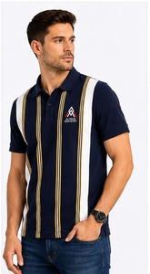 เสื้อโปโลผู้ชายสีเขียว ผ้าถักปิเก้ แขนสั้น พิมพ์ลายโลโก้ด้านหน้าด้วยเทคนิคฮีททรานเฟอร์ สวมใส่สบาย แห้งเร็ว ผ้าฝ้ายแท้ 100% สีพื้น - Product Image 4