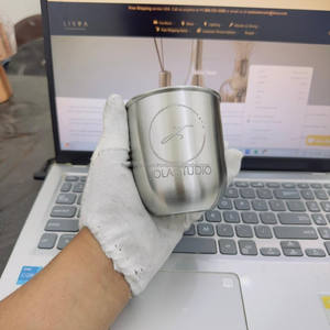 Contenedor de Cobre Único para Velas al por Mayor, 8oz, 16oz, 12oz, Nuevo Diseño, Lujoso, Hecho a Mano, con Tapa, Tarro de Navidad para Velas - Product Image 1