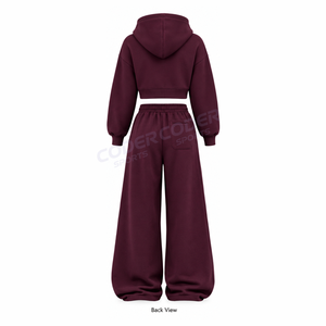 Survêtement d'hiver sur mesure, taille plus, uni, pour femmes, avec service OEM, écologique, réversible, 100% coton - Product Image 4