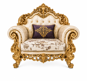 Juego de Sofás de Salón Estilo Maharaja Majestuoso, Juego de Sofás Clásico con Temática de Palacio para Sala de Estar, Fabricante de Muebles Premium para el Hogar - Product Image 4