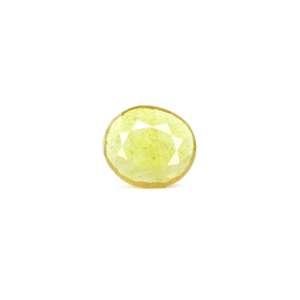 Certified 2.8 Carat Natural Yellow Sapphire-Brilliant Cut Loose Gemstone - Product Image 1