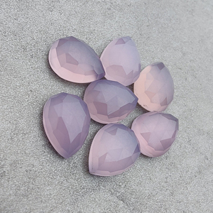 Piedra Preciosa de Calcedonia Lavanda de Calidad AAA+ con Corte en Forma de Lágrima, Calibrada, Forma de Pera, Tamaños Personalizados Disponibles - Product Image 4