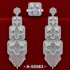 Boucles d'oreilles en forme de cœur en corail plaqué or 24 carats pour femmes, bijoux de mariage de style luxueux, A-55080 - Product Image 4