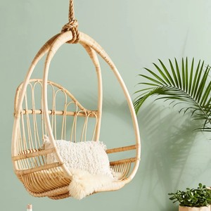 Rattan cane <b>swing</b> chair for balcony & <b>patio</b> modernized outdoor furniture egg hanging chairs - Product Image 6