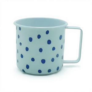 Modern <b>Speckled</b> Enamel Ceramic Tumbler – Customized Logo, Durable Eco-Friendly Cup for Camping, Picnic, Water & Tea - Product Image 1