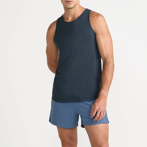 Chemises d'été sans manches pour hommes, col rond, coton/polyester léger, respirant, séchage rapide, écologique, style vintage, gym, fitness - Product Image 3