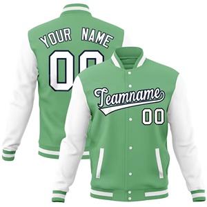 Chaqueta universitaria de calidad profesional suministrada directamente de fábrica, chaqueta de béisbol personalizable con letras para el invierno, totalmente personalizable - Product Image 5